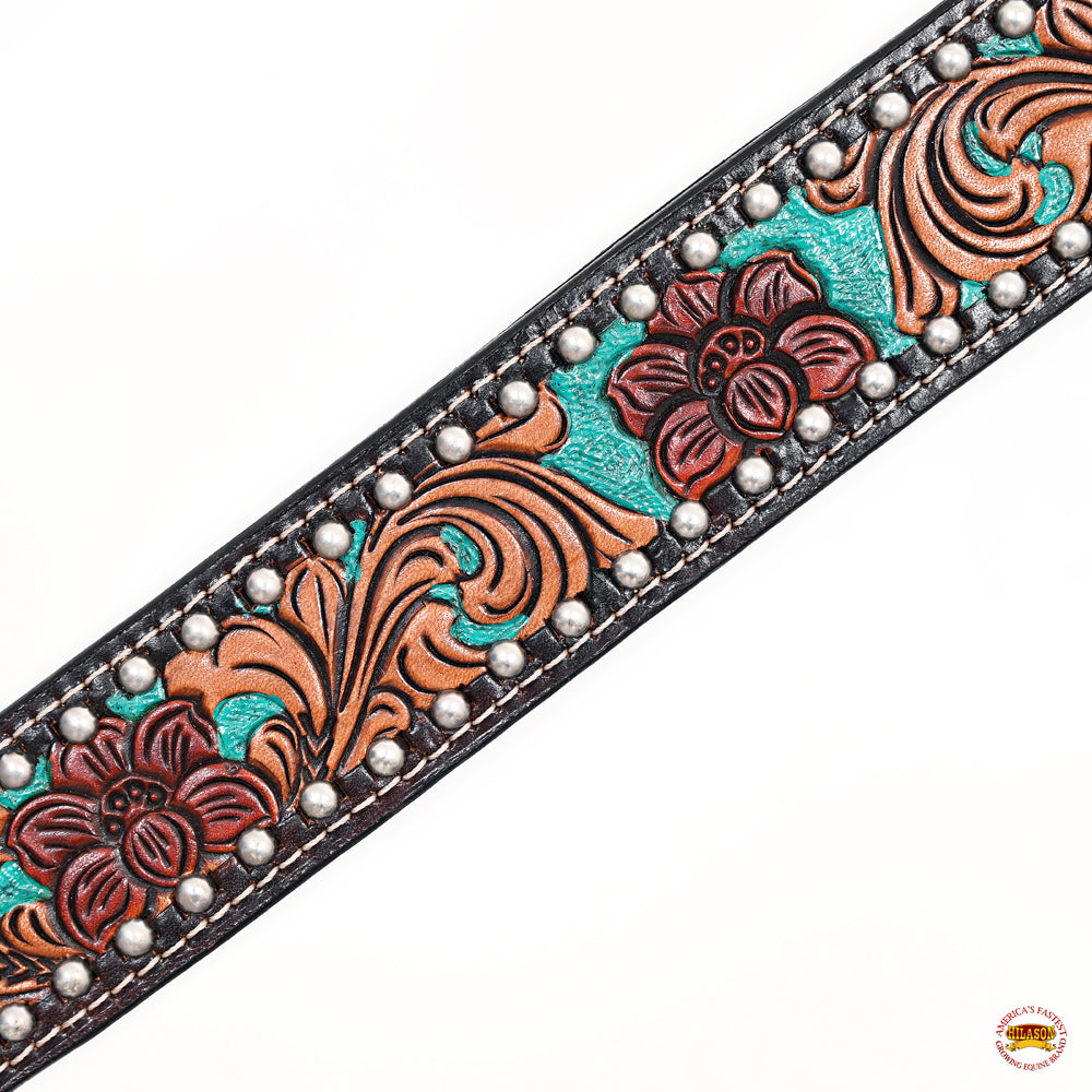 HILASON Western Horse Headstall Breast Collar Leather Brown