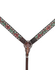 HILASON Western Horse Headstall Breast Collar Leather Brown