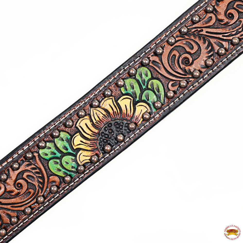 HILASON Western Horse Headstall Breast Collar Leather Brown