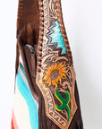 American Darling Hobo Hair On Genuine Leather women bag western handbag purse