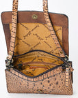 American Darling ADBG1193 Wallet Crocodile Embossed Genuine Leather Women Bag Western Handbag Purse