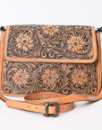 American Darling ADBGZ771 Crossbody Hand Tooled Genuine Leather Women Bag Western Handbag Purse