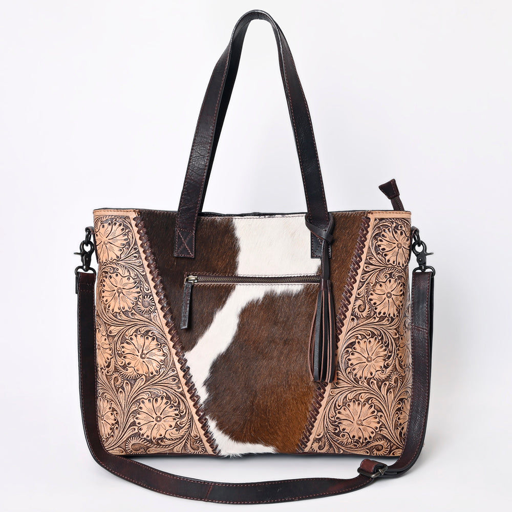 ADBGZ769 American Darling Hand Tooled Hair On Genuine Leather Women Bag Western Handbag Purse