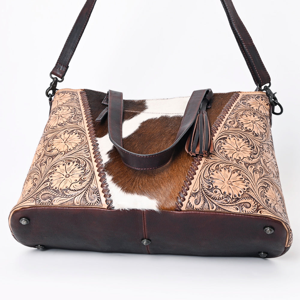 ADBGZ769 American Darling Hand Tooled Hair On Genuine Leather Women Bag Western Handbag Purse