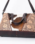 ADBGZ769 American Darling Hand Tooled Hair On Genuine Leather Women Bag Western Handbag Purse