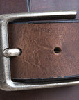HILASON Western Genuine Leather Belt for Men Women Cowboy Cowgirl Handmade Unisex Full Grain Heavy Duty Tooled Belt for Jeans