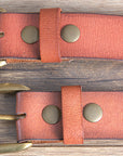 HILASON Western Genuine Leather Belt for Handmade Unisex Full Grain Heavy Duty Belt Tan