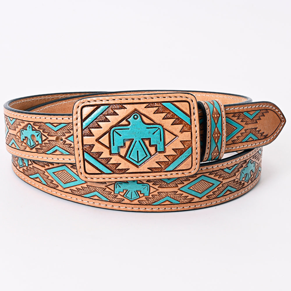 American Darling Beautifully Hand Tooled Genuine American Leather Belt Men and  Women