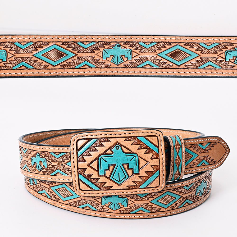 American Darling Beautifully Hand Tooled Genuine American Leather Belt Men and  Women
