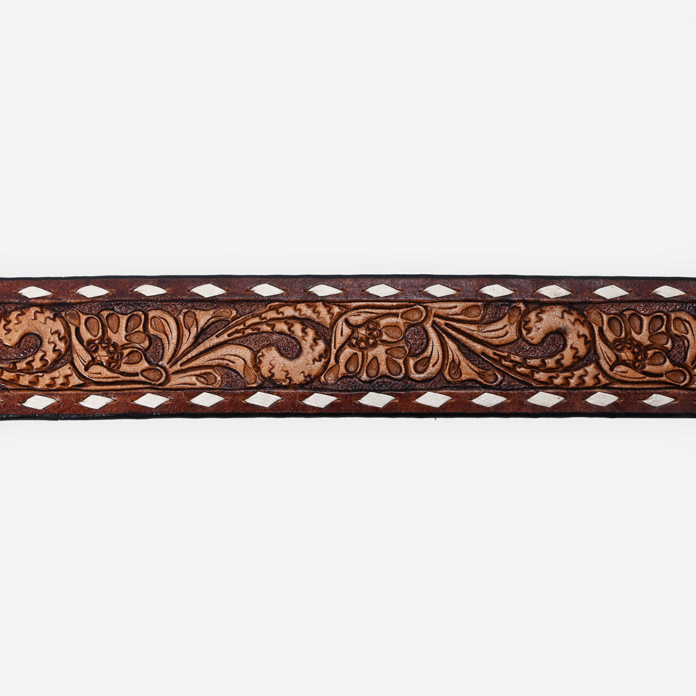 American Darling Beautifully Hand Tooled Genuine American Leather Belt Men and  Women