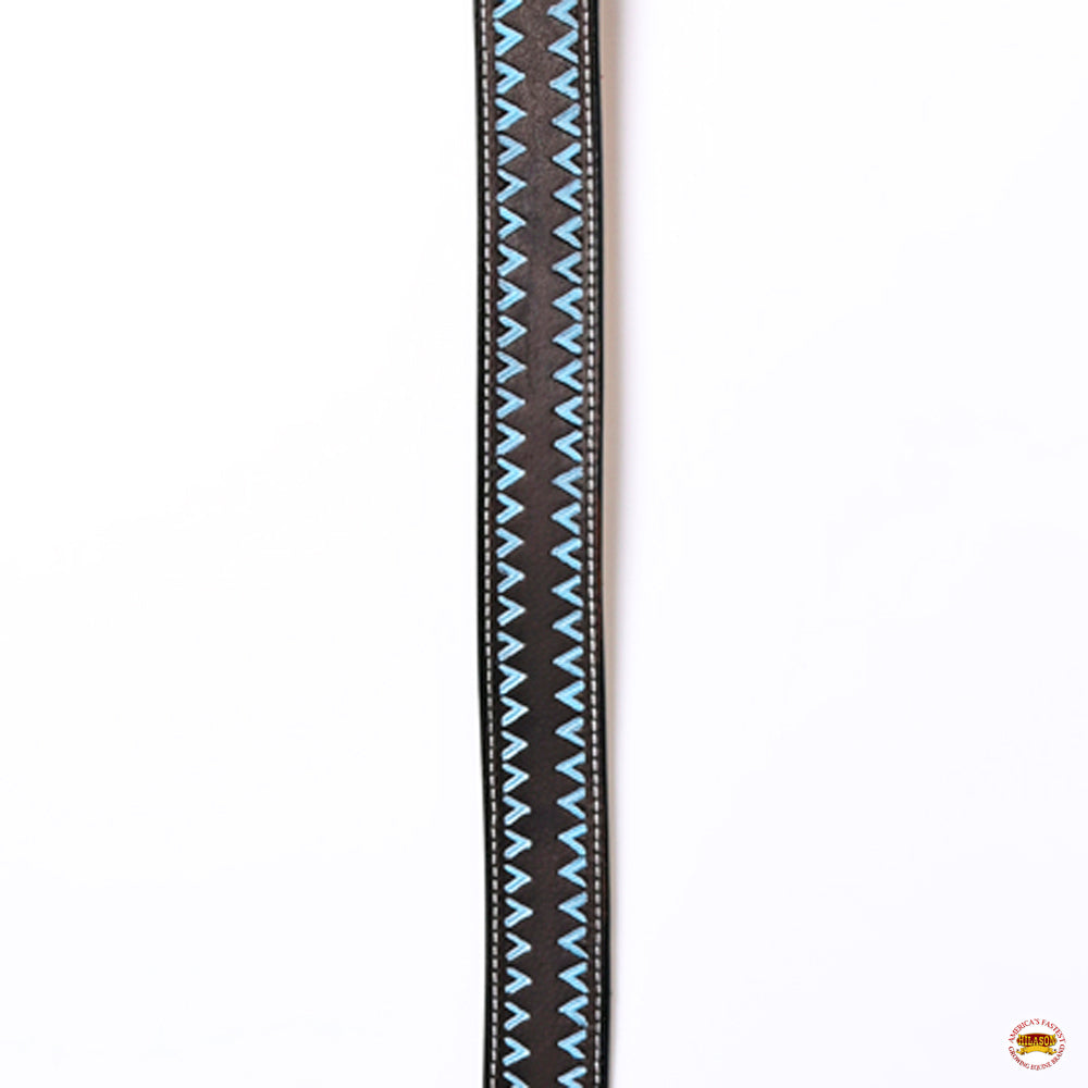 HILASON Western Genuine Leather Heavy Duty Hand Painted Dog Collar