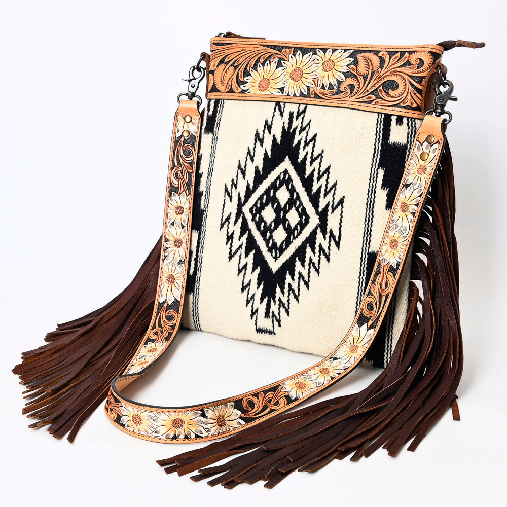 American Darling Cross Body Hand Tooled Saddle Blanket Genuine Leather Women Bag Western Handbag Purse