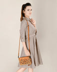 American Darling ORGANISER Upcycled Wool Genuine Leather women bag western handbag purse