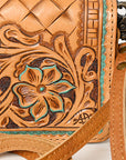 American Darling ORGANISER Upcycled Wool Genuine Leather women bag western handbag purse