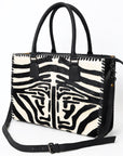 American Darling Briefcase Hair On Genuine Leather women bag western handbag purse