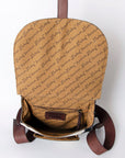 American Darling ADBGZX909 Backpack Hand Tooled Hair-On Genuine Leather Women Bag Western Handbag Purse