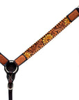 Hilason Western Horse Headstall Breast Collar Set American Leather