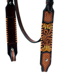 Hilason Genuine Leather Western Horse Tack Set Brown