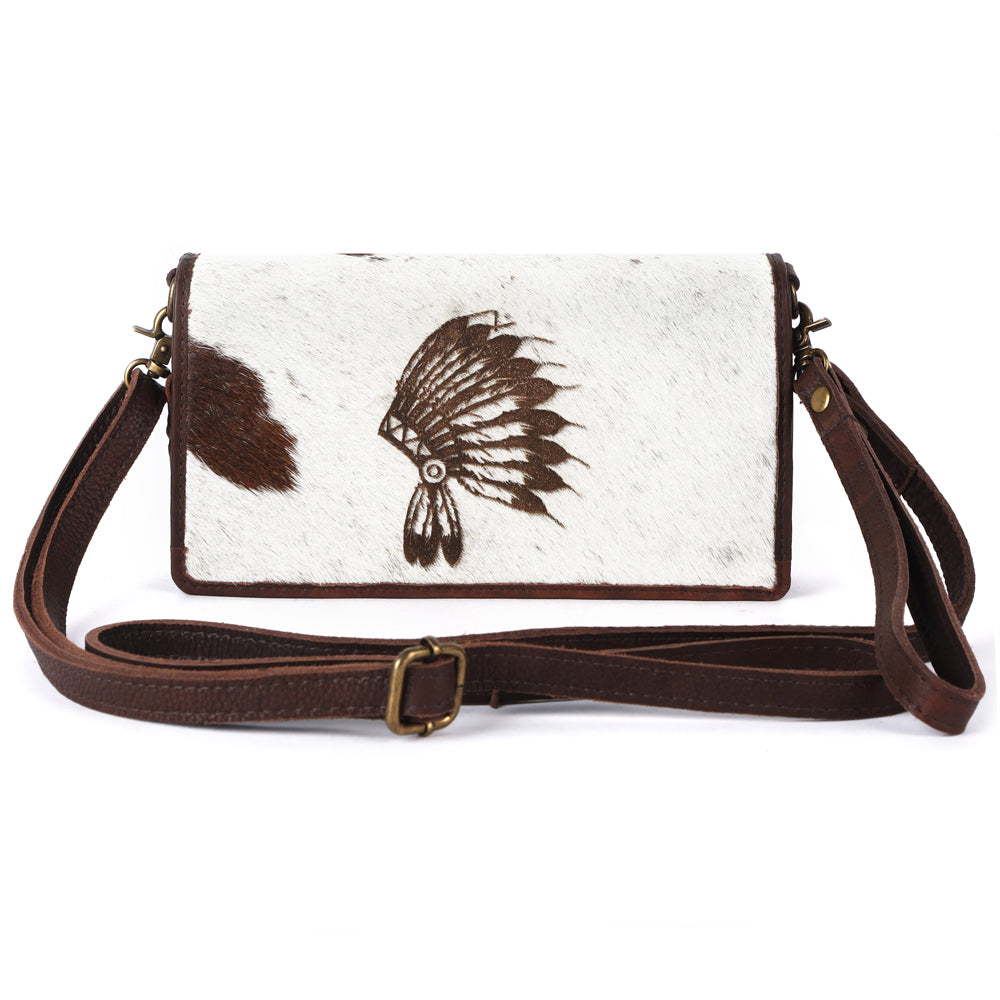 American Darling Organiser Hair-On Hand Tooled Genuine Leather Women Bag Western Handbag Purse