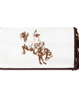 American Darling Organiser Hair-On Hand Tooled Genuine Leather Women Bag Western Handbag Purse