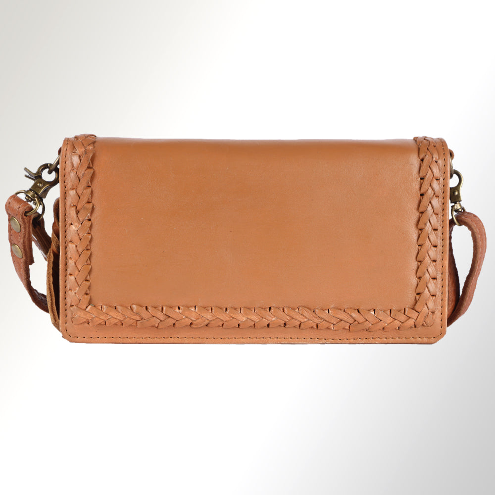 American Darling Organiser Hair-On Hand Tooled Genuine Leather Women Bag Western Handbag Purse
