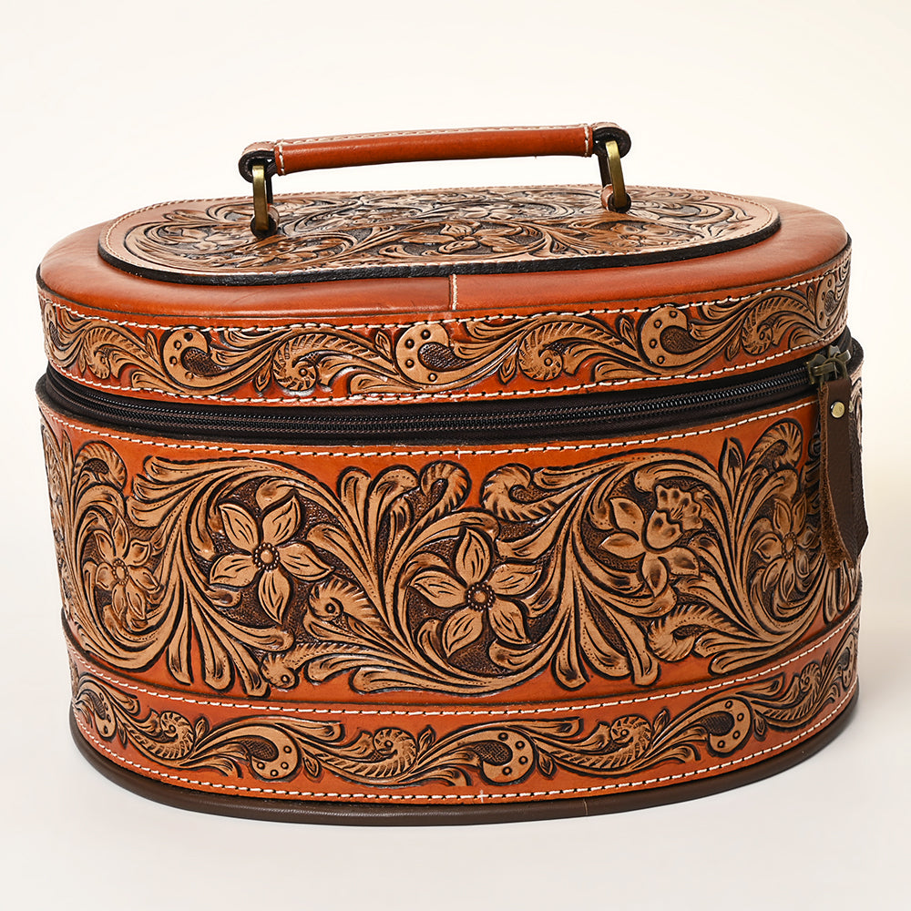 American Darling ADBGA412 Jewelry Case Hand Tooled Genuine Leather women bag western handbag purse
