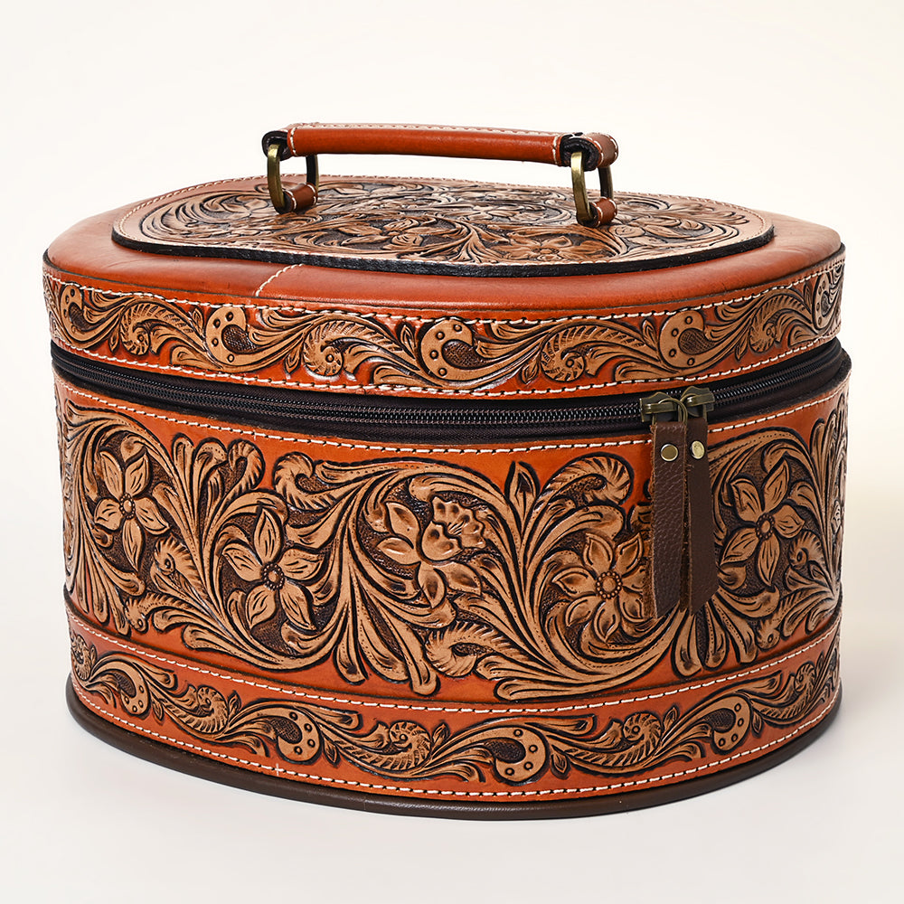 American Darling ADBGA412 Jewelry Case Hand Tooled Genuine Leather women bag western handbag purse