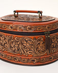 American Darling ADBGA412 Jewelry Case Hand Tooled Genuine Leather women bag western handbag purse