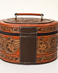 American Darling ADBGA412 Jewelry Case Hand Tooled Genuine Leather women bag western handbag purse