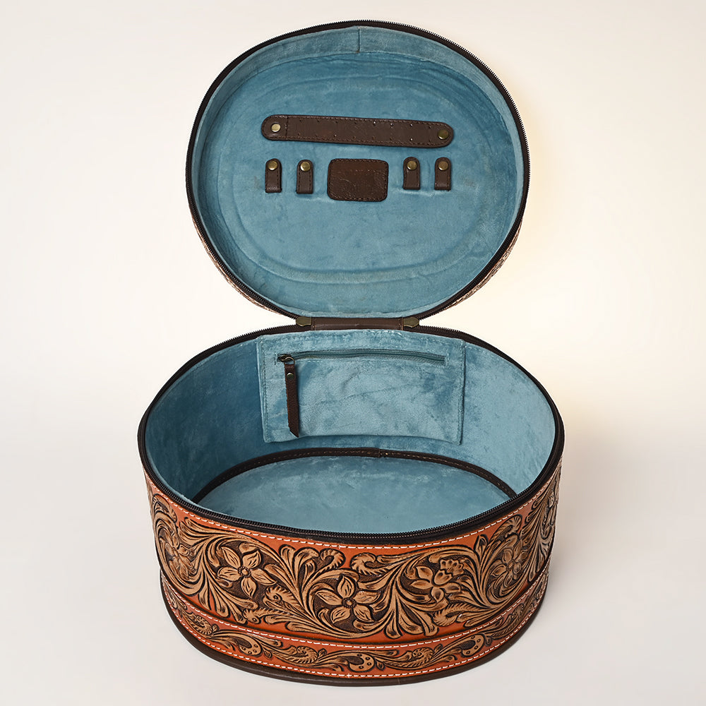 American Darling ADBGA412 Jewelry Case Hand Tooled Genuine Leather women bag western handbag purse