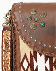 American Darling ADBGA414 Saddle Blanket Genuine Leather Women Bag Western Handbag Purse