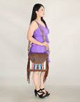 American Darling ADBGA415 Saddle Blanket Genuine Leather Women Bag Western Handbag Purse