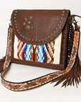American Darling ADBGA415 Saddle Blanket Genuine Leather Women Bag Western Handbag Purse