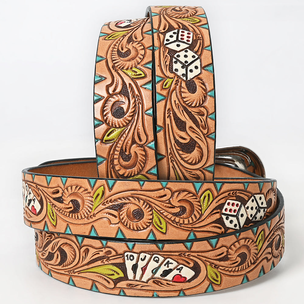 American Darling Beautifully Hand Tooled Genuine American Leather Belt Men and  Women
