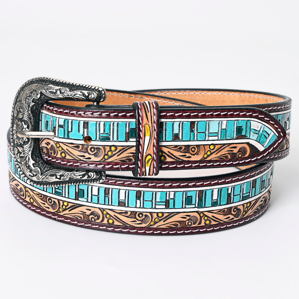 American Darling Beautifully Hand Tooled Genuine American Leather Belt Men and  Women