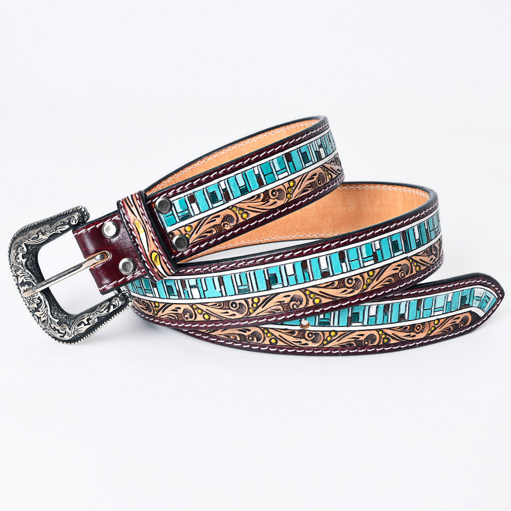 American Darling Beautifully Hand Tooled Genuine American Leather Belt Men and  Women
