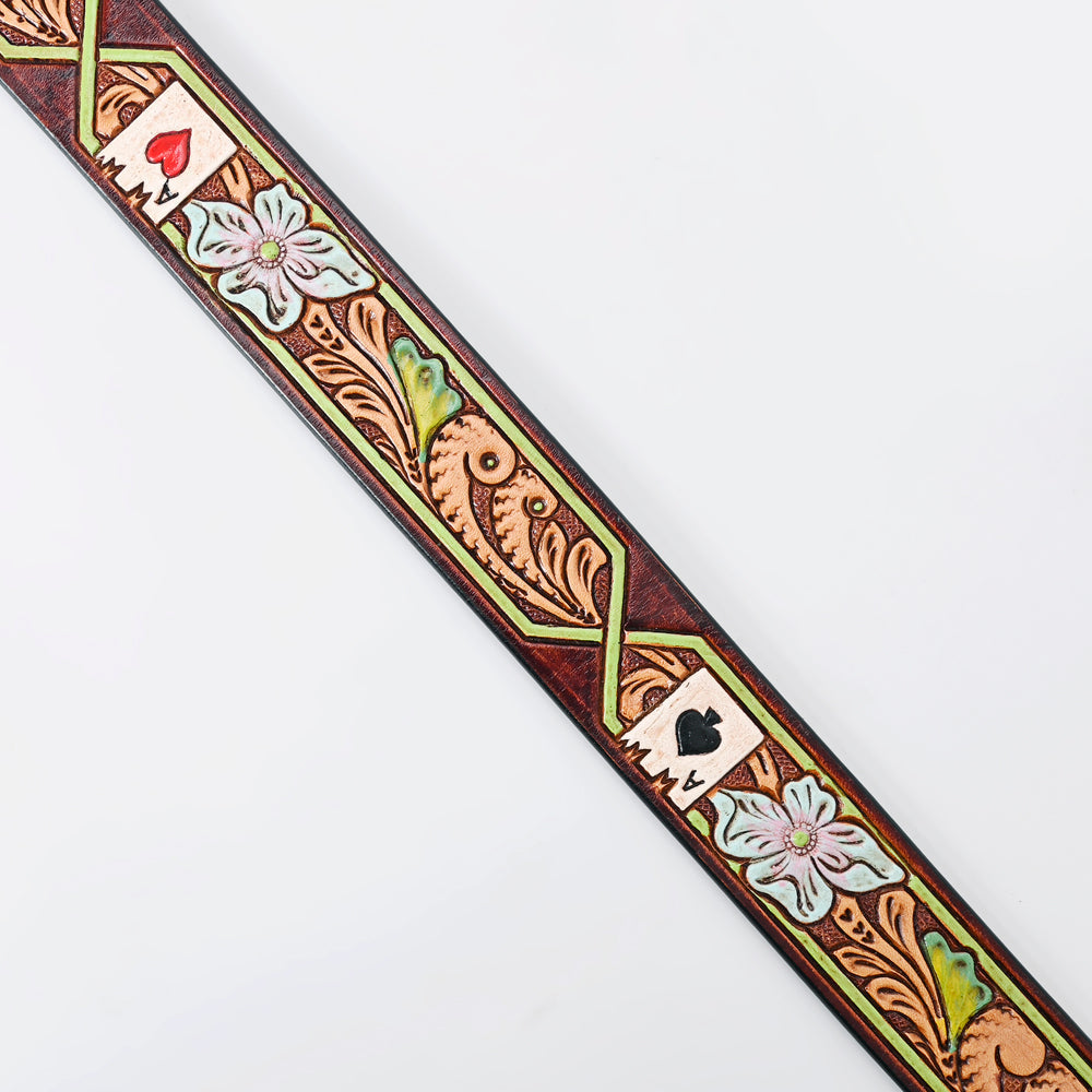 American Darling Beautifully Hand Tooled Genuine American Leather Belt Men and  Women