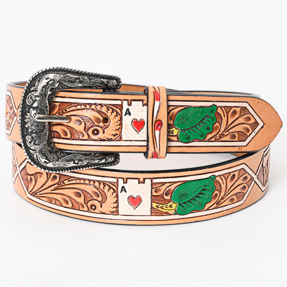 American Darling Beautifully Hand Tooled Genuine American Leather Belt Men and  Women