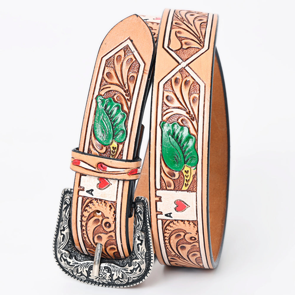 American Darling Beautifully Hand Tooled Genuine American Leather Belt Men and  Women
