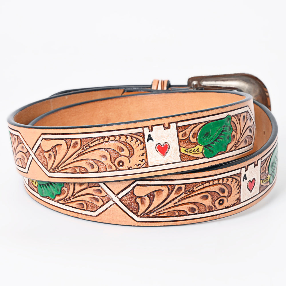 American Darling Beautifully Hand Tooled Genuine American Leather Belt Men and  Women