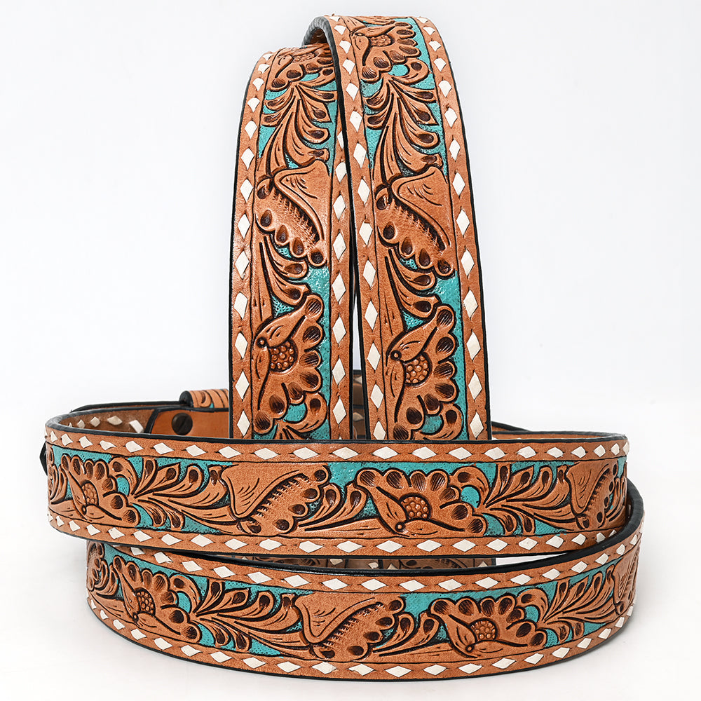 American Darling Beautifully Hand Tooled Genuine American Leather Belt Men and  Women