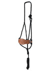 8 Ft Hilason Western Horse Halter Basic Poly Rope With Lead Floral Leather Black