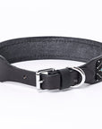 Hilason Western Style Heavy Duty Beaded American Leather Pet Dog Collar