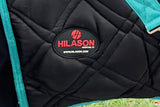 HILASON Western Horse Stable Turnout Blanket Quilted Black With Turquoise