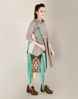 American Darling ADBG1199 Hand Tooled Genuine Leather Women Bag Western Handbag Purse