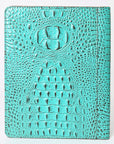 American Darling Portfolio Bag Hand Tooled Crocodile embossed Genuine Leather women bag western handbag purse