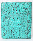 American Darling Portfolio Bag Hand Tooled Crocodile embossed Genuine Leather women bag western handbag purse