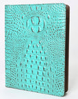 American Darling Portfolio Bag Hand Tooled Crocodile embossed Genuine Leather women bag western handbag purse