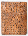 American Darling Portfolio Bag Hand Tooled Crocodile embossed Genuine Leather women bag western handbag purse
