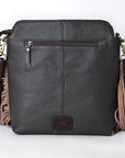 Ohlay Bags SKBA116 Cross Body I Hand Tooled Hair-On Genuine Leather Women Bag Western Handbag Purse